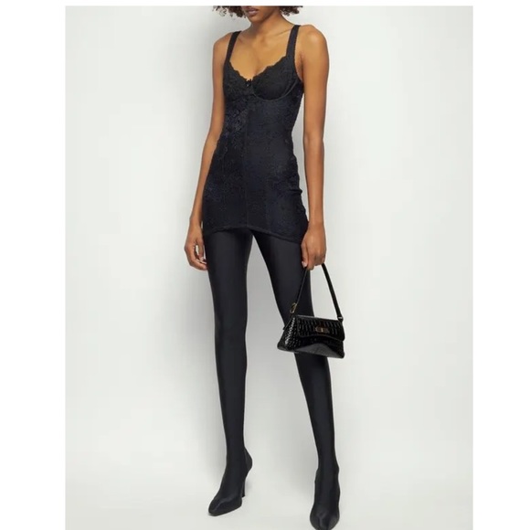 Balenciaga Lace Mini Corset Dress-SEEN ON DUA LIPA - Picture 2 of 16